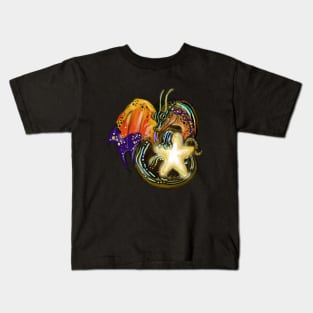 Little Dragon Star-catcher Kids T-Shirt